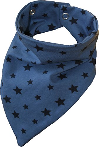 Zahntuch Sterne blau, wasserdichtes Halstuch