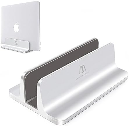 APPHOME Aluminium Vertical Macbook Stand Laptop Stand Adjustable Stand Holder for Laptop Notebook Tablet Apple Macbook Pro/Air Space Saving Artistic Anti-skidding