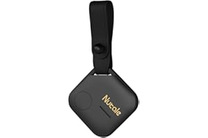 Nutale Key Finder Pro Black - 1PCS Bluetooth Smart Key Tracker Tag Item Locator with Lanyard - Independent Battery Compartment