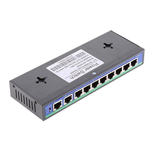 Segolike 10 Port 10/100Mbps 8 POE Port & 2 Port Uplink Power Over Ethernet Switch with 24V/5A Power Supply 4,5+/7,8- RS.1980 (61.00% Off) - Amazon