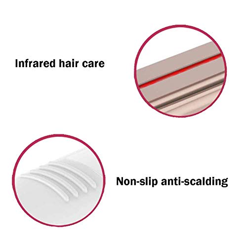 Infrared Hair Straightener Professional  LCD Display PTC Heating  3D Floating Board  Flat Iron For Hair Styling  2 In 1 Professional Ceramic Tourmaline Iron For Hair Straightening And Curling