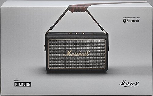 Marshall Speaker Kilburn Portatile a Batteria Bluetooth per MP3/Smartphone, Nero