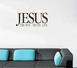 Decal O Decal  Jesus-The Way,Truth,Life  Wall Stickers