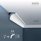 Überstreichbar Eckleiste Stuck Orac Decor CB520 BASIXX Zierleiste Stuckleiste Stuckprofil Stuck Dekor Wand Leiste Decken Leiste 2 Meter