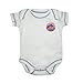 MLB New York Mets Baby One-Piece Short Sleeve Romper / Onesie with Logo 3-6M White