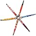 Pinkiou Eyebrow Tweezers for Hair Removal Eyelash Extension Cosmetic Remover Stainless Steel Slanted Edge Clip (Pack of 6)