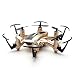 Produktbild JJRC H20 mini Nano Hexacopter kleine RC Quadrocopter Drone RC ferngesteuerte 2.4G 4CH 6 Achsen Headless Modus Aircraft LED Lichter mit Zubehör Kits Flugzeug Spielzeug für Anfänger (Gold)