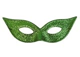 Eyemask Eye Mask Charlston Green Glitter for Fancy Dress Masquerade Accessory