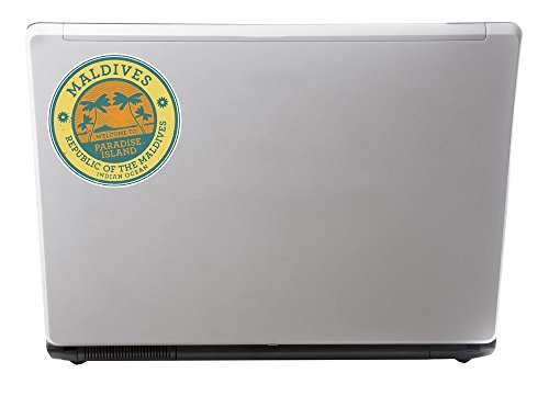 2 x Malediven Vinyl Aufkleber Aufkleber Laptop Reise Gepäck Auto Ipad Schild Fun # 6491 – 10cm/100mm Wide - 2