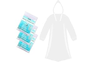 CHGANG 3 Pack Rain Poncho Waterproof Emergency Raincoats Adult With Hood For Camping,Fishing,Theme Parks,Festivals