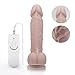 Produktbild Hotfirer Realistische Silikon Dildo mit Suction Base Fleischfarbe Vibrating Dong mit Fernbedienung Sexspielzeug für Dame