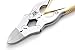 Gold Nail Clippers Cantilever 15cm Curved Blade For Thick Toenails, Suitable for Finger Nails & Toe Nails + Foot Dresser File 6'' + Pouch Solid Stainless Steel.