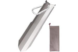 OMEHOIN Titanium Dig Dig Tool | Compact Backpacking Trowel Shovel for Camping & Outdoor Activities | Light Weight Essential Multi Tool Shovel for Hikers & Outdoor Survivors