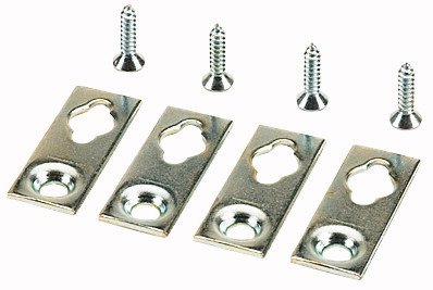 Preisvergleich Produktbild Eaton 178507 Wandbefestigungslaschen für Gehäuse Ewk und Ews, Stahlblech, verzinkt