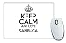 Produktbild Schwarz Keep Calm und Love Sambuca Mauspad TXT 2934