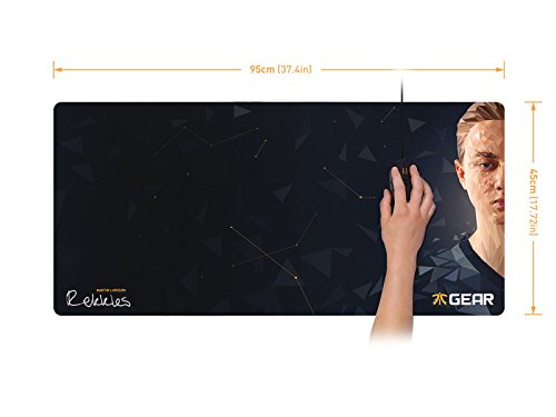 Fnatic Gear Focus Rekkles Edition Pro Gaming-Mauspad (Größe Desktop, Stoff) – 950 x 450 x 3mm - 5