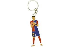 Shop and Solve Portachiavi in gomma 8cm esultanza Lamine 304 maglia barca blaugrana super rifinito e resistente idea regalo per tifosi barcellona