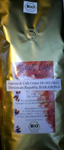 Preisvergleich Produktbild Kaffeebohne BARAHONA AA DOMINIKANISCHE REPUBLIK 1 kg