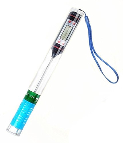 YYGIFT® Digital Küchenthermometer LCD-Display Haushaltsthermometer Einstichthermometer HOLD-Funktion kerntemperatur für Flüssigkeiten Lebensmittel Fleisch Getränke Babynahrung Zum grillen kochen - 2