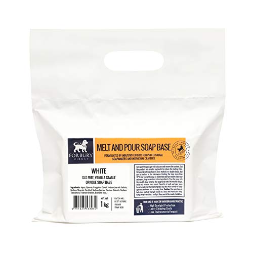 Base Jabón de glicerina Blanco sin SLS, 1 kg