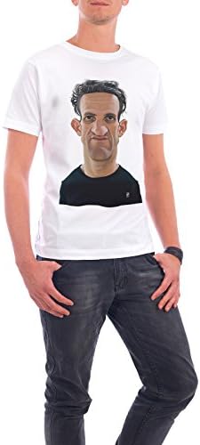 Design T-Shirt Men Continental Cotton Casey Neistat white size L - fair &amp; eco-friendly shirt