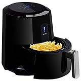 Heißluftfritteuse, POSAME 8 in 1 Fritteuse Heissluft ohne Fett, Airfryer mit 3,2L Pfanne und 2,6L Korb, Digital Touch Display, Entnehmbarer Korb, 60 Min Timer und Auto-OFF Funktion in Schwarz Heißluftfritteuse, POSAME 8 in 1 Fritteuse Heissluft ohne Fett, Airfryer mit 3,2L Pfanne und 2,6L Korb, Digital Touch Display, Entnehmbarer Korb, 60 Min Timer und Auto-OFF Funktion in Schwarz