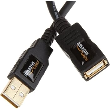 AmazonBasics USB 2.0 A-Male to A-Female Extension Cable (2 m / 6.5 Feet)
