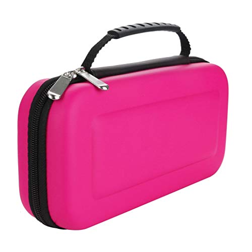 Preisvergleich Produktbild Wawer Eva Tragetasche Reisetasche aus Kohlefaser-Shell für Nintendo Switch - Aufbewahrungstasche Schutzhülle für Nintendo Switch (Rosa)