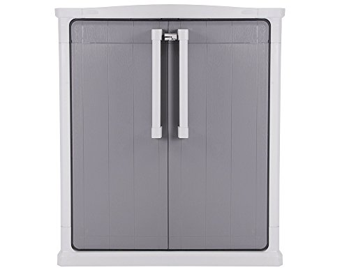Keter Optima Outdoor Beistellschrank Mehrzweckschrank abschließbar wetterfest