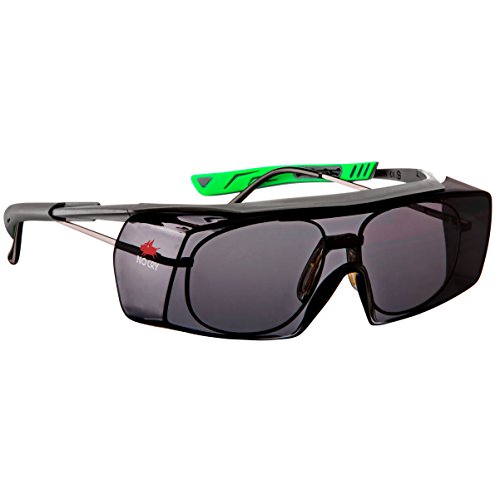 Preisvergleich Produktbild NoCry Getönte Sicherheits-Überbrille mit kratzbeständigen Gläsern, Seitenschutz, verstellbaren Bügeln, 400 UV-Schutz, EN 166, EN 170, EN 172, EN 175 Zertifiziert