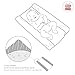 Cambrass Changing Mat Cover (52 x 72 cm, Liso E Blue)