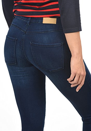 ONLY Feli Damen Jeans Denim Hose Röhrenjeans Aus Stretch-Material Skinny Fit, Farbe:Dark Blue Denim, Größe:XS/ L34 - 