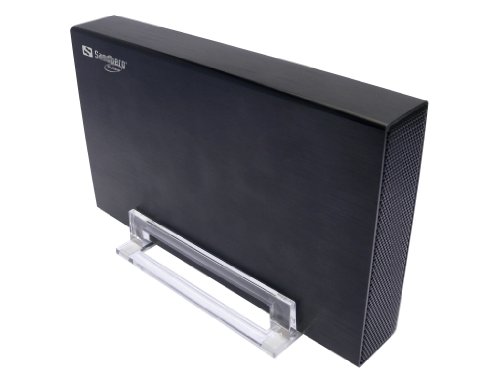 SANDBERG USB 3.0 Hard Disk Box fuer 3.5zoll 8.9cm SATA Festplatte Bis 5 Gbit/s Schwartz Stromversorgung und USB3.0 Kabel inkludiert