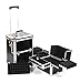 Urbanity Professional Large Aluminium Beauty Makeup Trolley Case Black Croc