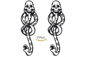 JAPANSAI Tatuajes Harry Potter serpiente calavera marca tenebrosa Pack de 2