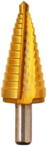 Stone Tools ST-339 1/2-Inch to 1-Inch in 1/16ths, 9 Steps Titanium Step Drill Bit