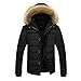 Produktbild Kobay Herren Männer Draussen Warmer Winter Dicke Jacke plus Fell Kapuze Mantel Jacke