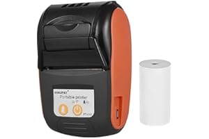 Sunydog Stampante Termica per Ricevute,Stampante Termica Portatile,Pt-210 Stampante per Ricevute 58mm per Dettaglianti Ristoranti Factories Logistics Compatibile con IOS Android