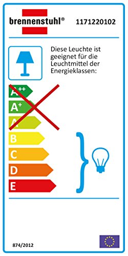 Brennenstuhl Halogenstrahler / Flutlicht Halogen ideal als Baustrahler zur Montage auf Stativ (Außenstrahler IP65 geprüft, 1000 Watt) Farbe: schwarz - 2