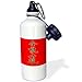 Produktbild statuear Aikido Kalligraphie, rot Aluminium 20 Unze 600 ml Sports Wasser Flasche Geschenk