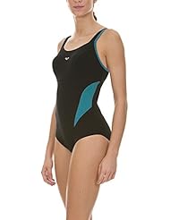 Arena Bañador para mujer Maki murax C de Cup Negro Black/ Pagoda Talla:50 [DE 48]