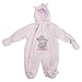 Baby Boys/Girls Teddy Bear Cuddles All In One Hooded Winter Snowsuit (Newborn) (Pink)