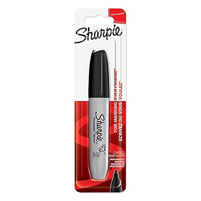 Sharpie Marqueur Permanent, Pointe Biseautée, Noir