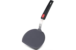 TENTA KITCHEN Tenta Tenta Spatola in Silicone Spatola Larga Pizza Peel Utensile da cucina per pentole antiaderenti Sicuro Pigna da cucina -350 ° F Gomma resistente al calore per Pancake Turner