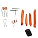 Produktbild Wenquan,12 Stücke Auto Hebel Tools Kit Auto Türverkleidung Radio Stereo Entfernung Umbau Demontage Installieren Werkzeuge Für Fahrzeuge(Color:ORANGE)