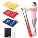 Produktbild OMERIL Fitnessband 3er-Set Theraband Gymnastikband 1,5M Lang Widerstandsbänder Krafttraining in 3 Stärke, Trainingsband Resistant Band für Crossfit, Muskelaufbau, Yoga, Pilates, für Männer und Frauen