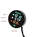 Produktbild CBFYKU Wasserdichte Nachtsicht Motorrad Meter LED Digitalanzeige Voltmeter Spannung Volt Temperaturanzeige Zeit LED 3 In 1