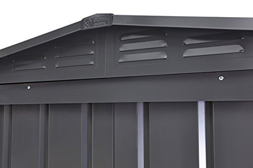 CLEMENS HOBBY TEC Stahlgerätehaus Globel Industries A7, BxT: 307×245 cm, mit Satteldach anthrazit - 7