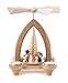 Produktbild DREGENO Seiffen Pyramide mit Handelsleuten, Holz, Natur, 19 x 15 x 24 cm,