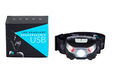 Stirnlampe LED Kopflampe – Rotlicht & Weiß Licht – USB Aufladbar Wasserdichtes Superhelle und Komfortable Kopfleuchte Kopflampen Stirnlampen LED – Stirnlampe Kinder & Erwachsene – Beste Ausrüstung Für Laufen, Camping, Jagd & Verwendung In Der Nacht – Keine Batterien Notwendig – Band Mit Starker Solar Leuchtstrahl – 2 Jahre Garantie - 7